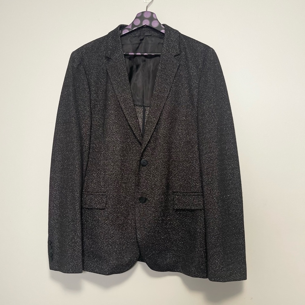 Hugo Boss Relaxed-fit Sparkle-effect Blazer Size 38R
